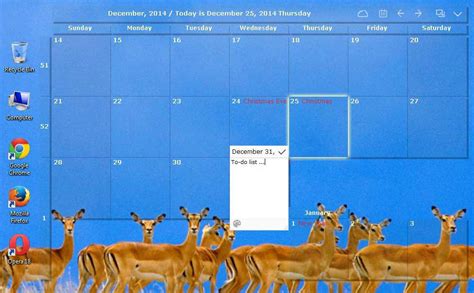 Desktop Calendar