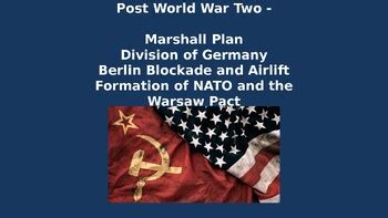 Marshall Plan/Berlin Blockade/Airlift 29 Slide PPTX by US History r US