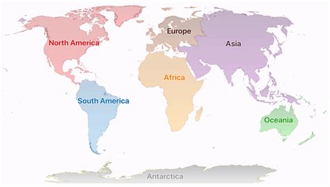 World Geography Map Labeled