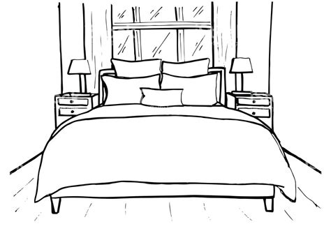 A Bed Drawing at PaintingValley.com | Explore collection of A Bed Drawing