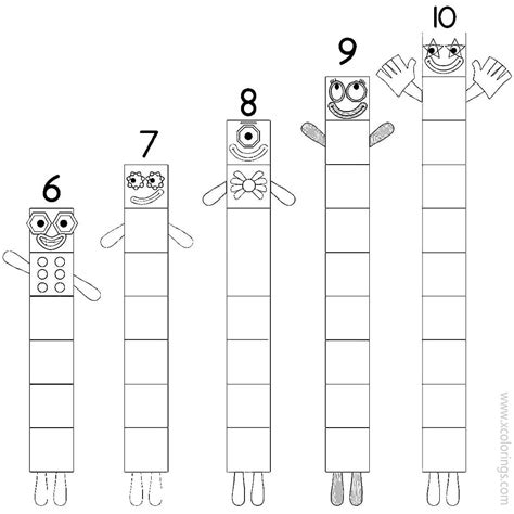 Free Printable Numberblocks Coloring Pages