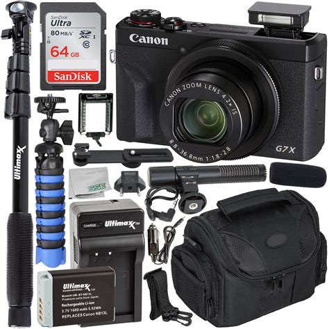 Canon PowerShot G7 X Mark III Digital Camera (Black) Must-Have Starter ...