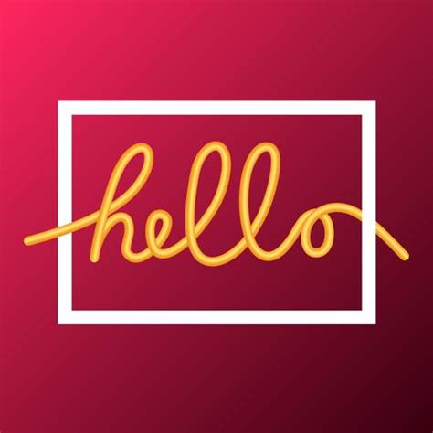 Hello word, calligraphy design, illustration 265965 Vector Art at Vecteezy