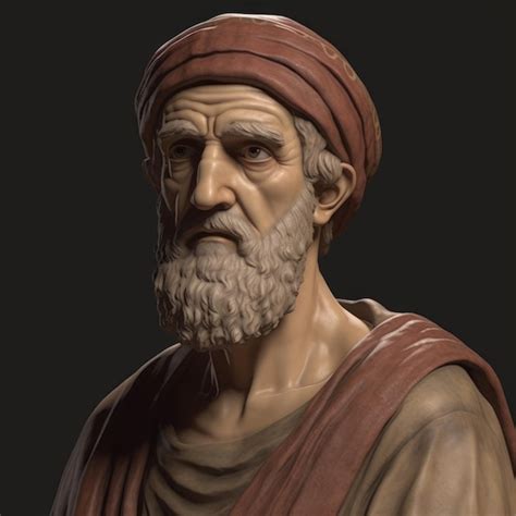 An artistic interpretation of a portrait of Pythagoras the renowned ...