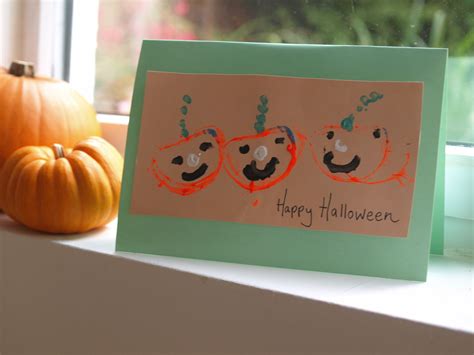 Pumpkin Halloween cards | Holiday crafts for kids, Halloween cards ...