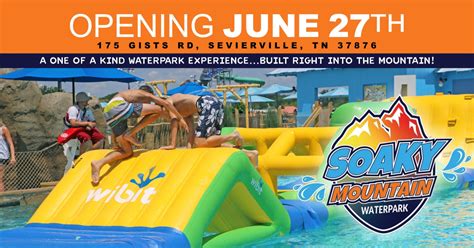 Soaky Mountain Waterpark Opening in Sevierville - Tennessee's Largest