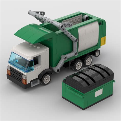 LEGO MOC Garbage Truck And Dumpster by BlockMOCs | Rebrickable - Build ...