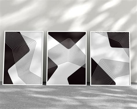 3 Piece Wall Art Set Black and White Bedroom Wall Decor Over - Etsy in ...