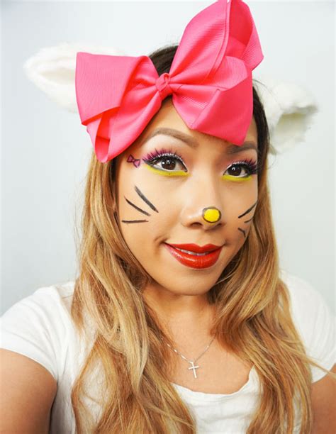 Cute & Easy Last Minute Halloween Makeup - Hello Kitty | Makeup By RenRen