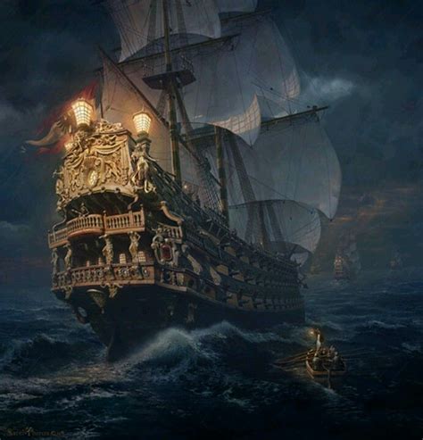 Pin by Sara Pollack on Pirates | Sailing ships, Ghost ship, Old sailing ...