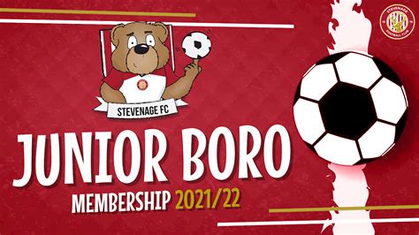 2021/22 Junior Boro Memberships Now On Sale - News - Stevenage Football ...