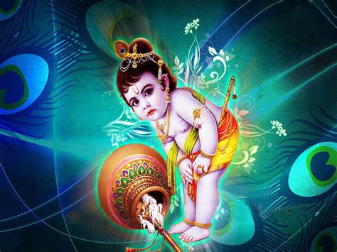 Online crop | HD wallpaper: Bal Krishna, Baby Krishna illustration, God ...