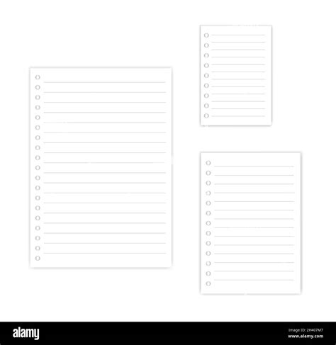 A4 lined paper Cut Out Stock Images & Pictures - Alamy