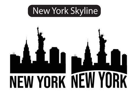 New York city skyline silhouette vector illustration 7554620 Vector Art ...