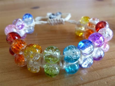 Bright and Beaded Macrame Bracelet | AllFreeJewelryMaking.com