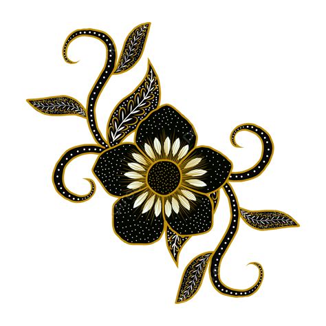 Indonesian Batik PNG Picture, Indonesian Batik Flower Traditional ...