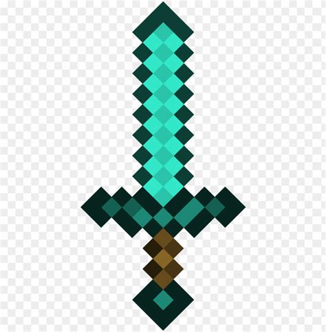 Diamond Sword - Minecraft Diamond Sword PNG Transparent With Clear ...