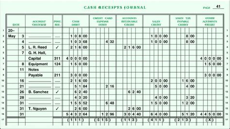 Cash Receipts Journal Example - Edit, Fill, Sign Online | Handypdf