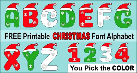 christmas alphabets - Clip Art Library