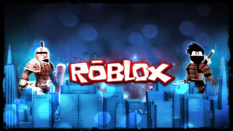 Roblox Characters On Buildings In Blue Background HD Games Wallpapers ...