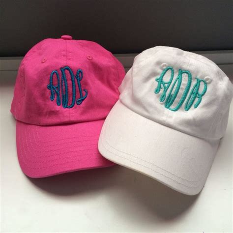 Monogram Baseball Hat - Personalized Hat - Monogrammed Hat - Womens ...