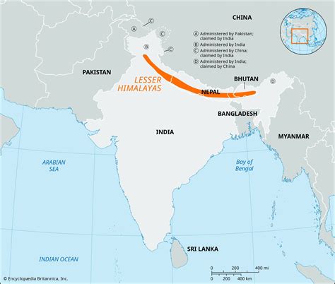 Lesser Himalayas | India, Map, Geology, Range, & Facts | Britannica