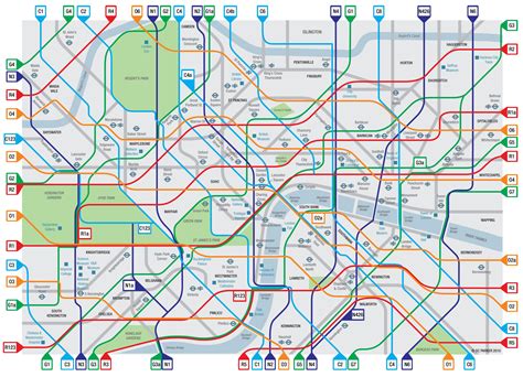 Cycle map idea for London | London map, Map, London underground map