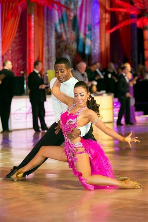 World Champion ballroom dancers performing in Galveston