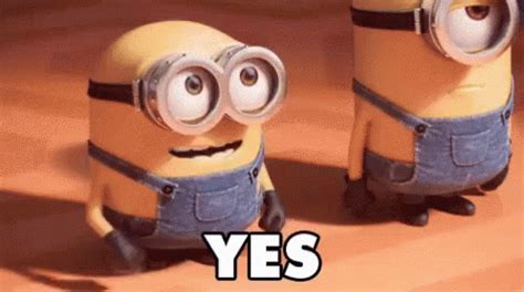 Yes Minions GIF - Yes Minions DespicableMe - Discover & Share GIFs