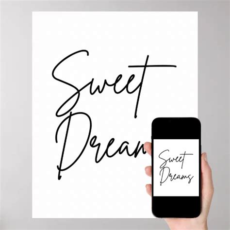 Sweet Dreams Typography Art Print Poster | Zazzle