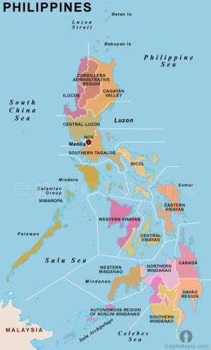 Philippines Map By Region - Map Of Rose Bowl