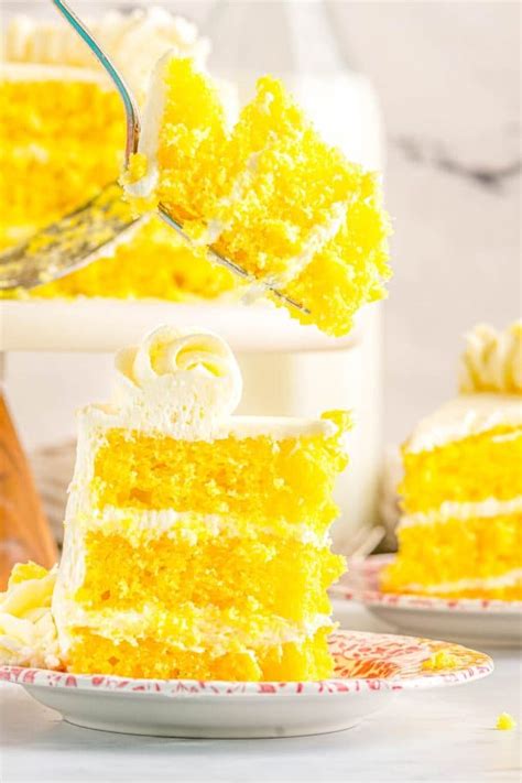 Lemon Velvet Cake • Food Folks and Fun