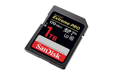 SanDisk Releases a 1TB Extreme Pro SDXC Memory Card