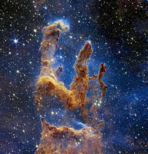 Download Pillars Of Creation, Eagle Nebula, Cosmic Dust. Royalty-Free ...