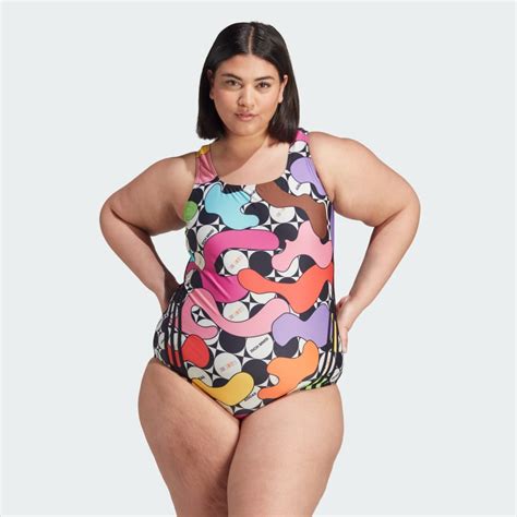 adidas Pride Swimsuit (Plus Size) - Pink | Unisex Swim | adidas US