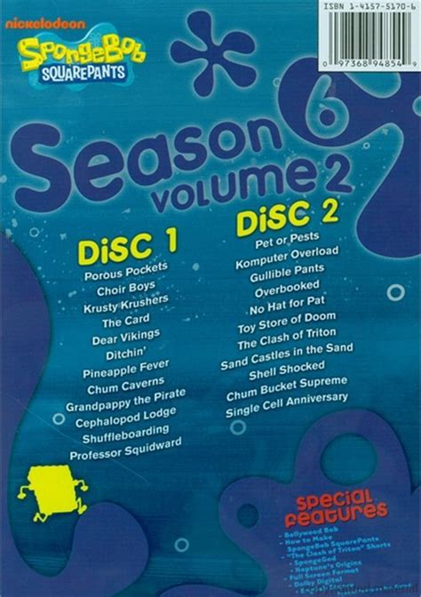 SpongeBob SquarePants: Season Six - Volume 2 (DVD 2008) | DVD Empire