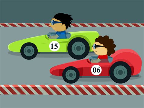 Animated Race Car Gif