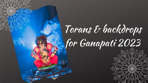 Ganpati Decoration Ideas at Home 2023 |Easy Ganpati Decoration & Torans ...