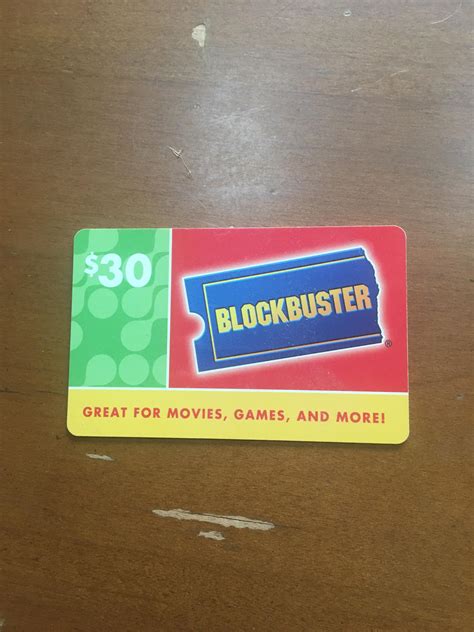 Found this Blockbuster Gift card while cleaning out my house in ...