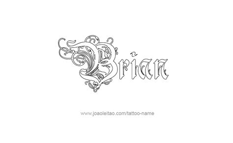 Brian Name Tattoo Designs