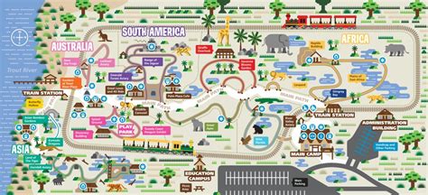 Central Florida Zoo & Botanical Gardens Map Of The Zoo - Central - Zoos ...