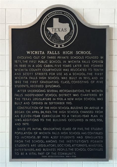 Wichita Falls High School - Wichita County Historical Commission