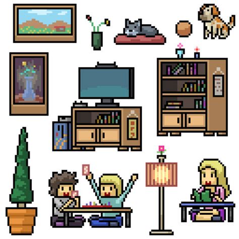 310+ Pixel Art Room Stock Illustrations, Royalty-Free Vector Graphics ...