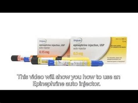 How to use the Epinephrine Auto-injector - YouTube