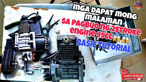 49cc 2 STROKE ENGINE | BASIC TUTORIAL HOW TO ASSEMBLE STEP BY STEP ...