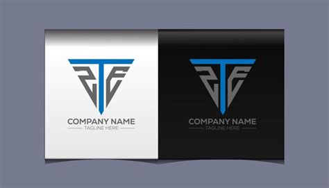 Premium Vector | Zte initial modern logo design vector icon template