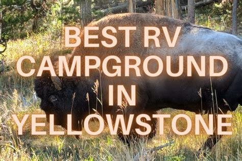 Best RV Campground In Yellowstone - Based On Locations | RV Lifestyle