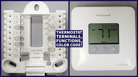 Honeywell 4 Wire Thermostat Wiring Color Code