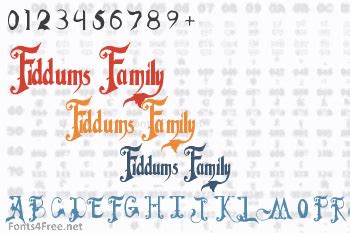 Fiddums Family Font Download (The Addams Family Font) - Fonts4Free