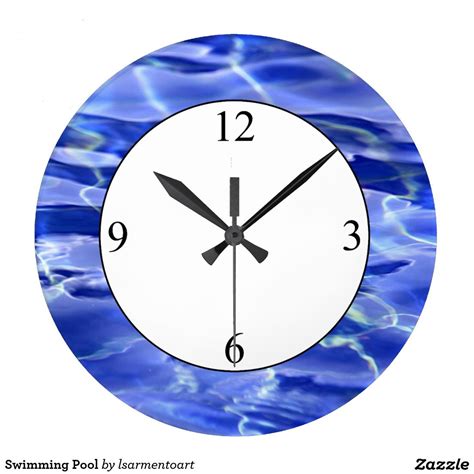 Swimming Pool Large Clock | Zazzle | Clock, Large clock, Swimming pools